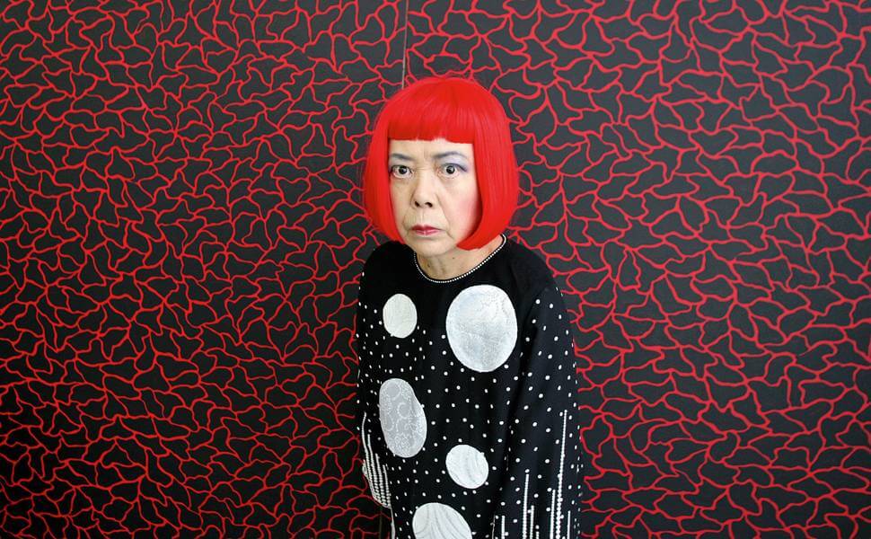 A artista Yayoi Kusama